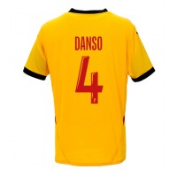 RC Lens Kevin Danso #4 Heimtrikot 2024-25 Kurzarm